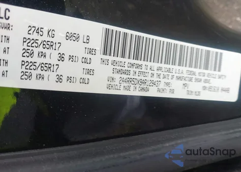 2010 Chrysler Town & Country Touring из США, поврежденный, VIN 2A4RR5DX9AR129437